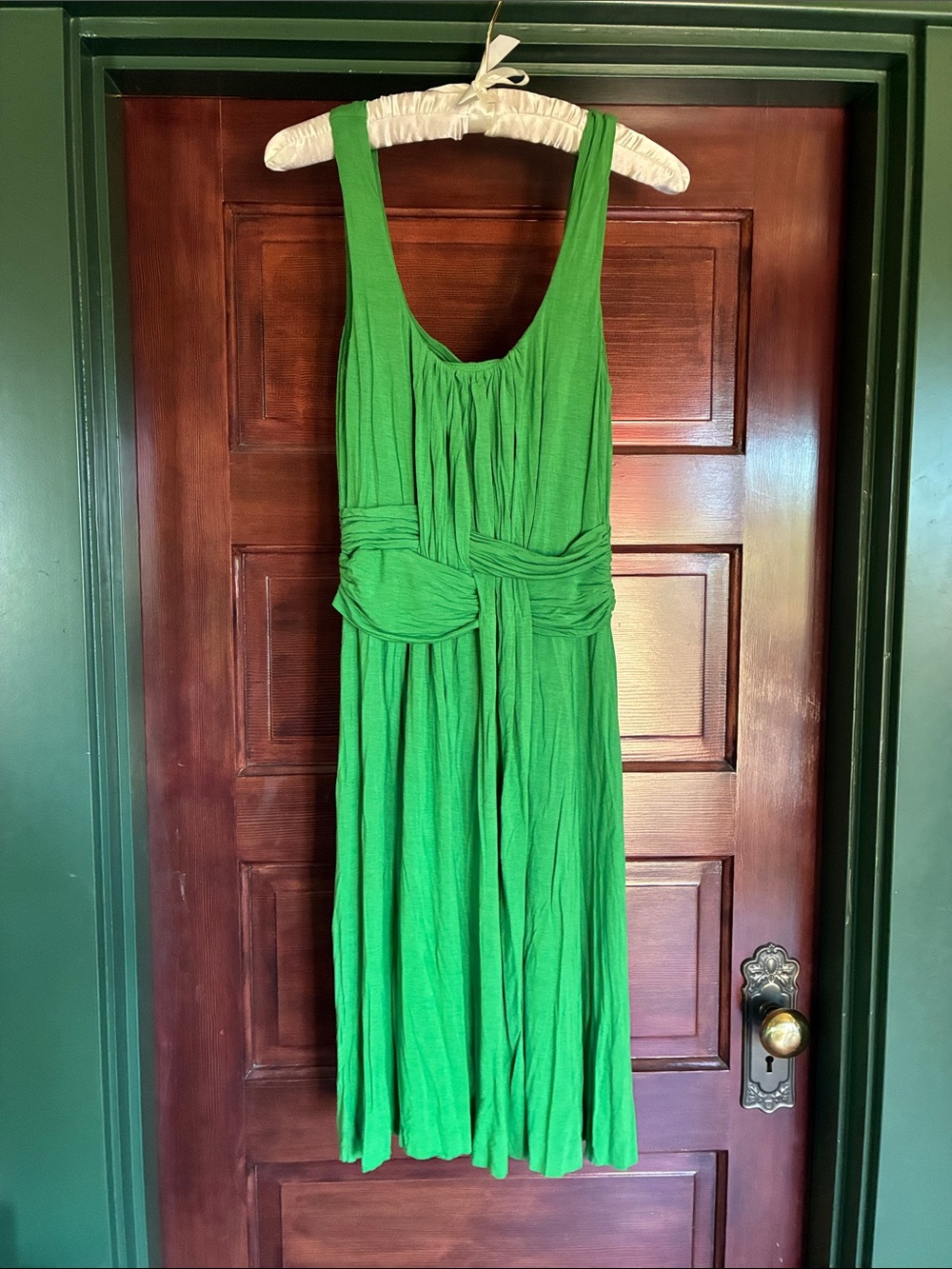 Anthropologie Bailey44 Kelly green jersey dress